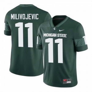 Green Spartans #11 Alessio Milivojevic Men's Player Jersey - Heavy-Duty Stitch Football Uniform 86294704