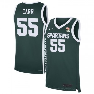 Coen Carr #55 MSU Green Player Jersey - Premium Men's Basketball Edition 48314454