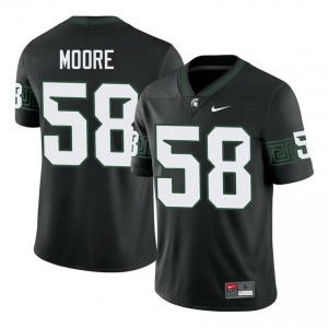 Black Spartans #58 Conner Moore Men's Player Jersey - Heavy-Duty Stitched Football Uniform 45650776