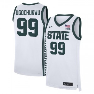 Divine Ugochukwu #99 Spartans White University Jersey - Premium Men's Basketball Edition 42390290