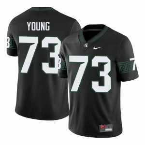 Rustin Young #73 Michigan State Spartans Black College Stitched Jersey - Premium Men's Football Edition 61278761