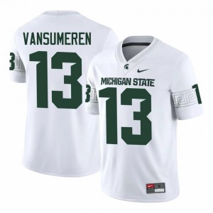 White Spartans #13 Ben VanSumeren Men's Player Jersey - Heavy-Duty Embroidery Football Uniform 76206802