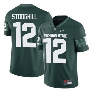 Cam Stodghill #12 Michigan State Spartans Green College Stitch Jersey - Premium Men's Football Edition 84966453