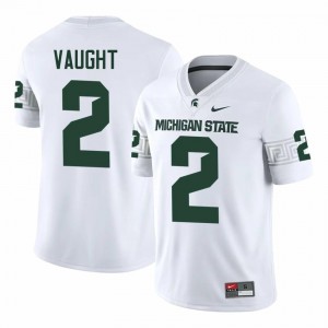 Devin Vaught #2 Michigan State Spartans White College Embroidery Jersey - Premium Men's Football Edition 97220600
