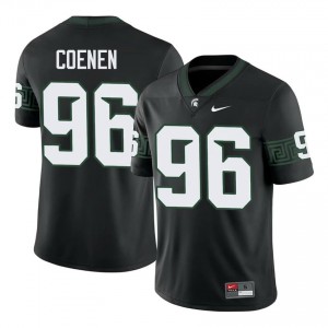 Black Spartans #96 Eli Coenen Men's Player Jersey - Heavy-Duty Stitched Football Uniform 95009938
