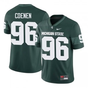 Eli Coenen #96 Michigan State Spartans Green College Stitch Jersey - Premium Men's Football Edition 37671605