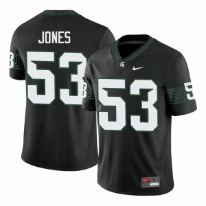 Greg Jones #53 Michigan State Spartans Black College Stitched Jersey - Premium Men's Football Edition 95599388