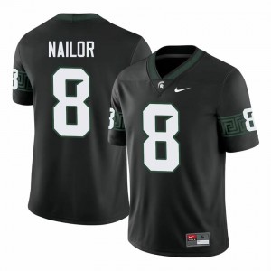 Jalen Nailor #8 Michigan State Spartans Black College Stitched Jersey - Premium Men's Football Edition 93243522