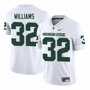 White Spartans #32 Kenneth Williams Men's Player Jersey - Heavy-Duty Embroidery Football Uniform 80156278