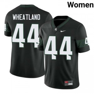 Caleb Wheatland #44 Michigan State Spartans Black College Stitched Jersey - Premium Women's Football Edition 74515974
