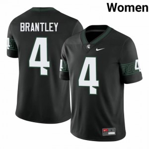 Black Spartans #4 Charles Brantley Women's Player Jersey - Heavy-Duty Stitched Football Uniform 44516963