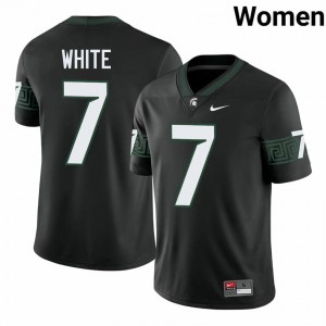 Black Spartans #7 Cody White Women's Player Jersey - Heavy-Duty Stitched Football Uniform 17589377
