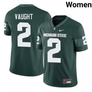 Green Spartans #2 Devin Vaught Women's Player Jersey - Heavy-Duty Stitch Football Uniform 66265612