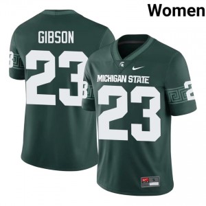 Kirk Gibson Collection: MSU #23 Green High School Stitch Women's Football Jersey 59500032
