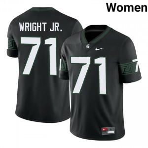 Black Spartans #71 Robert Wright Jr. Women's Player Jersey - Heavy-Duty Stitched Football Uniform 47530014
