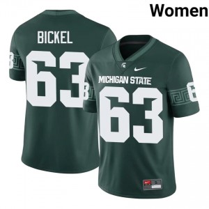 Authentic Trent Fraley Michigan State #63 Green Jersey - Women's NCAA Football Elite Collection 54797348