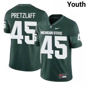 Brady Pretzlaff Collection: MSU #45 Green High School Stitch Youth Football Jersey 75580952