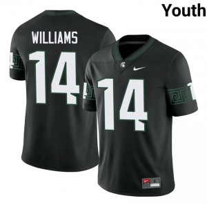 Black Spartans #14 Bryson Williams Youth Player Jersey - Heavy-Duty Stitched Football Uniform 67222316