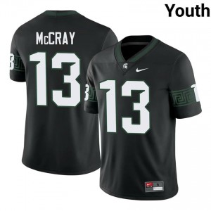 Chrishon McCray Collection: MSU #13 Black High School Stitched Youth Football Jersey 49325661