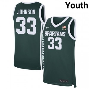 Magic Johnson #33 MSU Green Player Jersey - Premium Youth Basketball Edition 51410681