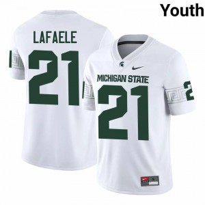 White Spartans #21 Nikai Martinez Youth Player Jersey - Heavy-Duty Embroidery Football Uniform 60236292