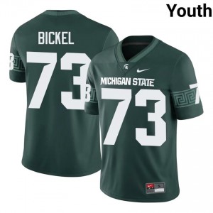 Rustin Young Collection: MSU #73 Green High School Stitch Youth Football Jersey 58130628