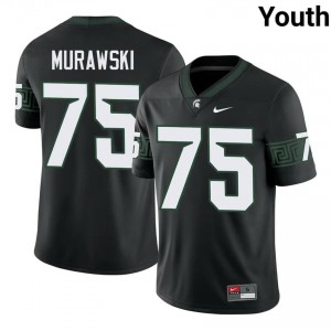 Ben Murawski Collection: MSU #75 Black High School Stitched Youth Football Jersey 61404407