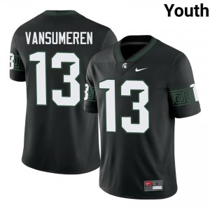 Ben VanSumeren Collection: MSU #13 Black High School Stitched Youth Football Jersey 72509848