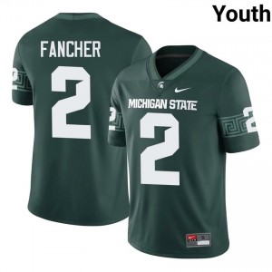 Authentic Cam Fancher Michigan State #2 Green Jersey - Youth NCAA Football Elite Collection 47894018