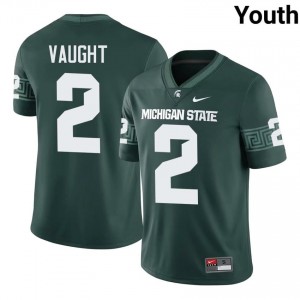 Devin Vaught #2 Michigan State Spartans Green College Stitch Jersey - Premium Youth Football Edition 45691040