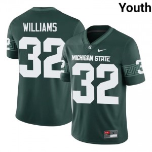 Green Spartans #32 Kenneth Williams Youth Player Jersey - Heavy-Duty Stitch Football Uniform 62701218
