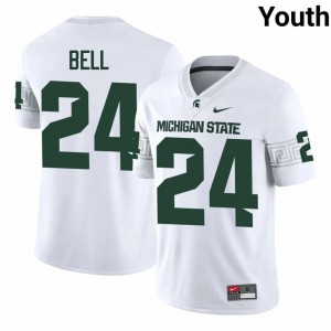 White Spartans #24 Le'Veon Bell Youth Player Jersey - Heavy-Duty Embroidery Football Uniform 75258621