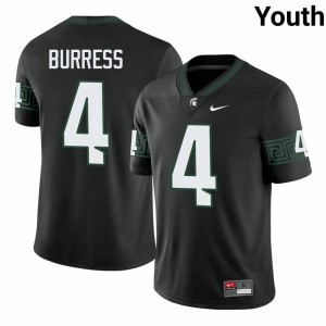 Plaxico Burress #4 Michigan State Spartans Black College Stitched Jersey - Premium Youth Football Edition 40678728