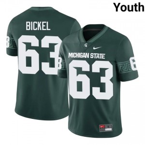 Trent Fraley Collection: MSU #63 Green High School Stitch Youth Football Jersey 87906353